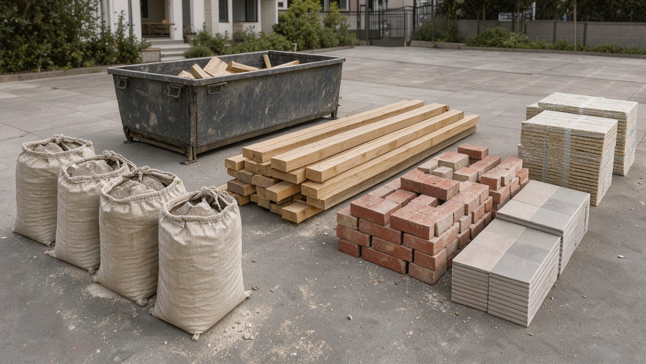 Évacuation des déchets de rénovation : trier, stocker et faire enlever les gravats